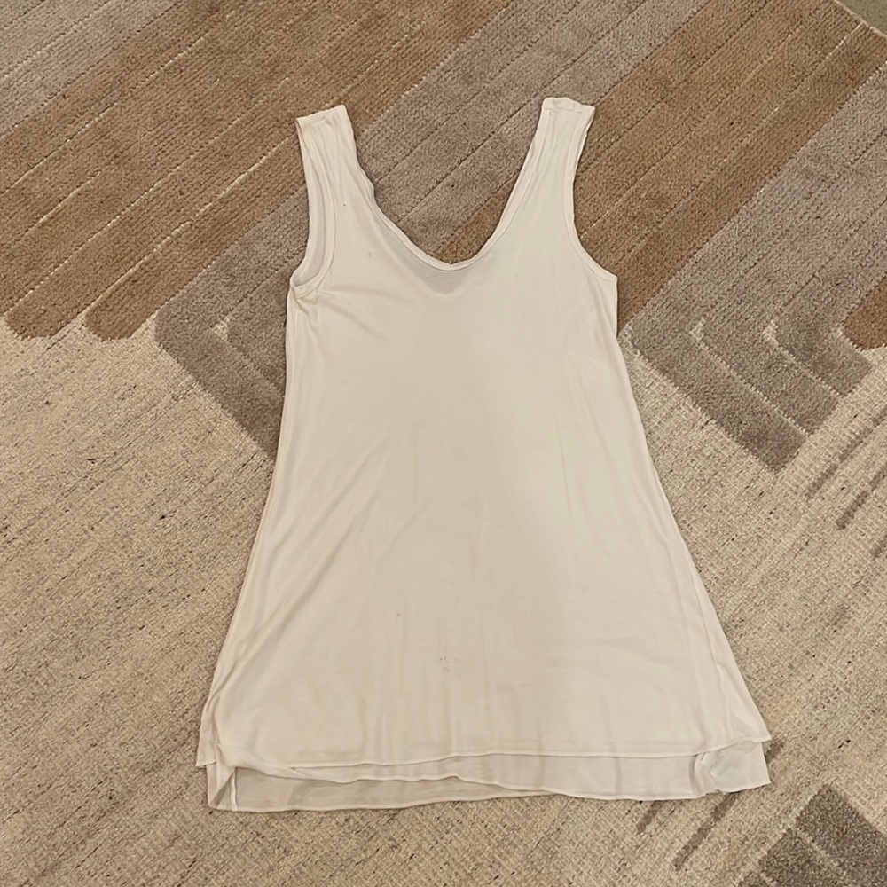 James Perse white cotton dress